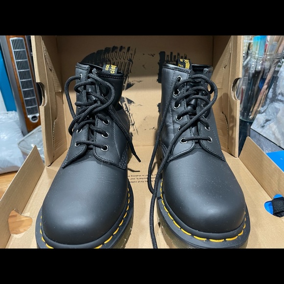 Dr martens nappa 101 LEATHER ANKLE BOOTS SZ US women 8, US men 7,Eu39, UK6 - Picture 5 of 7